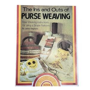 Weaving Instructions Book Ins Outs Purse Handbag Boho Vintage Weaveasy #7215